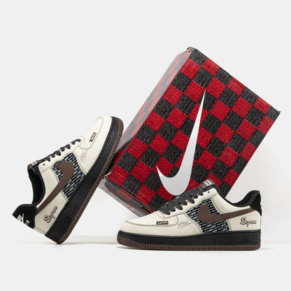 Nike Air Force 1 x Supreme White Brown