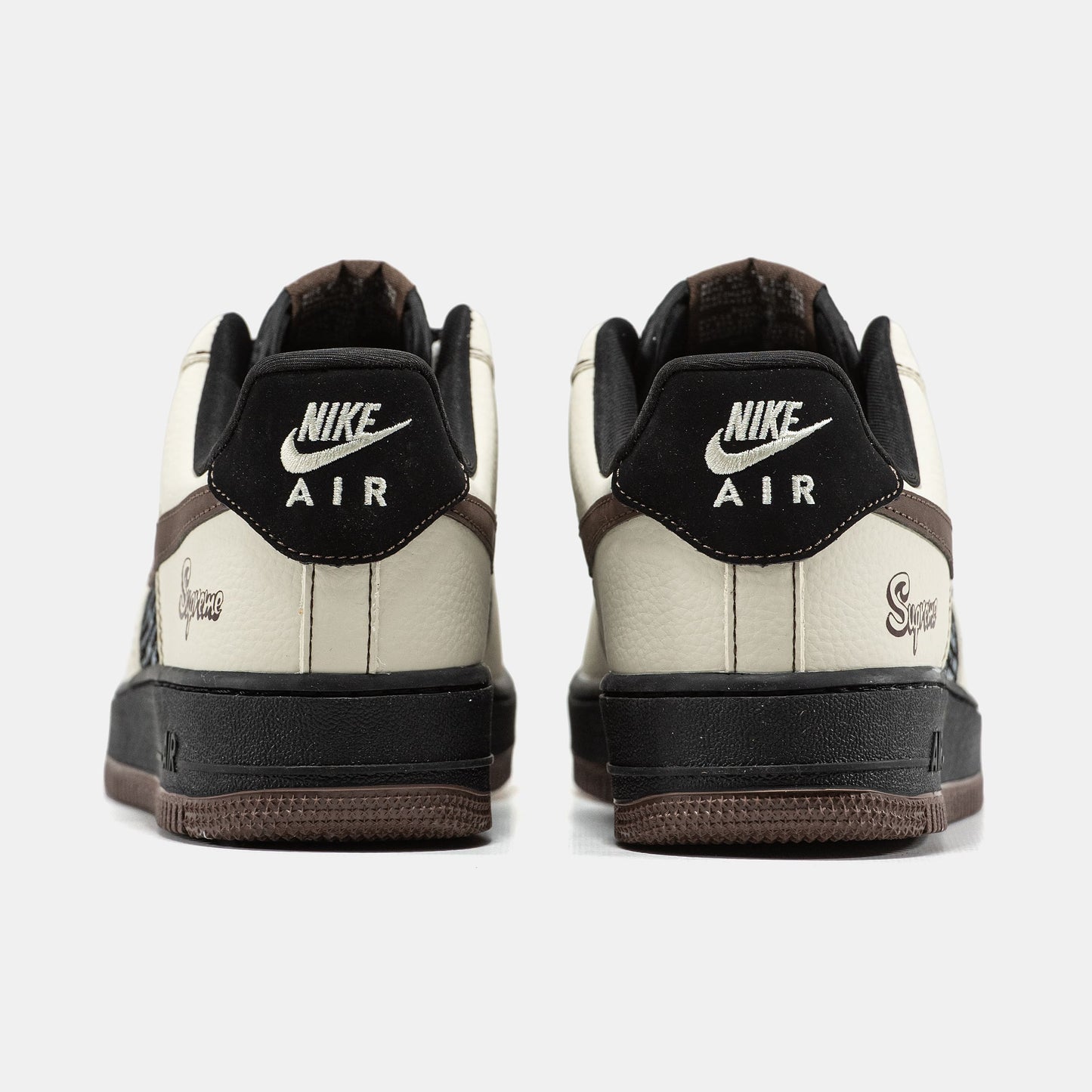 Nike Air Force 1 x Supreme White Brown