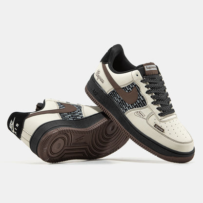 Nike Air Force 1 x Supreme White Brown