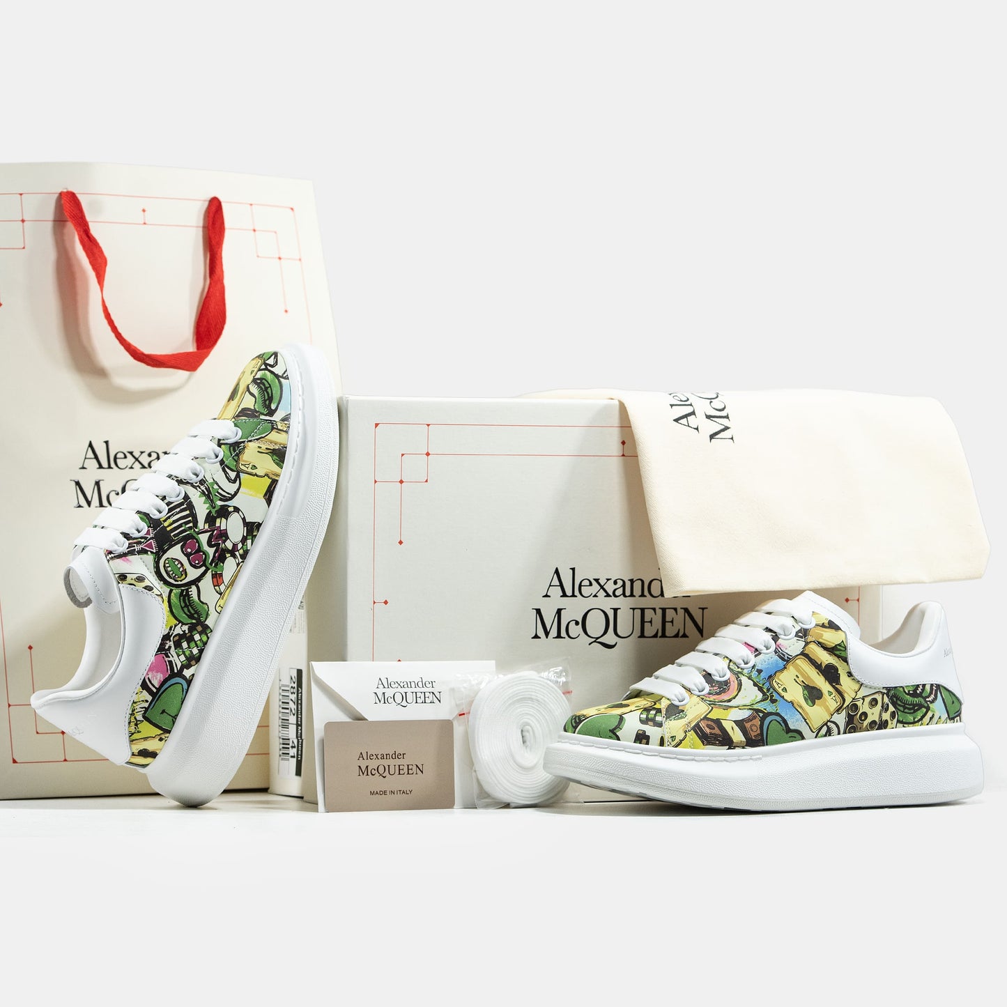 Alexander McQueen Card Multicolor Yellow White