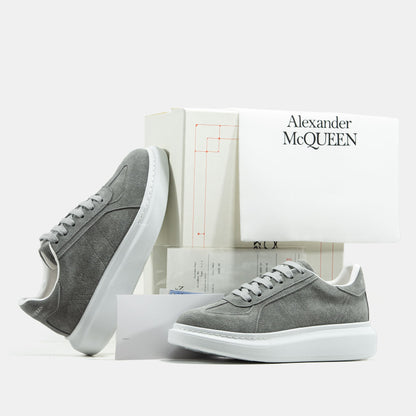 Alexander McQueen Grey White Suede