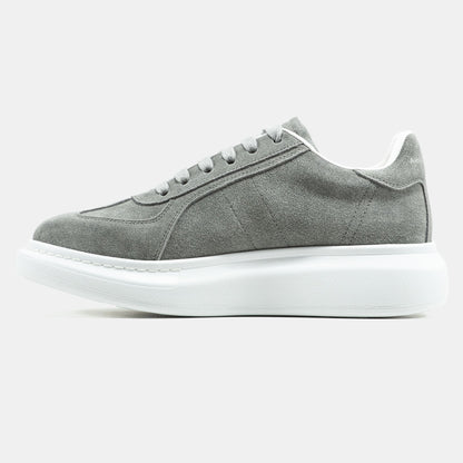 Alexander McQueen Grey White Suede