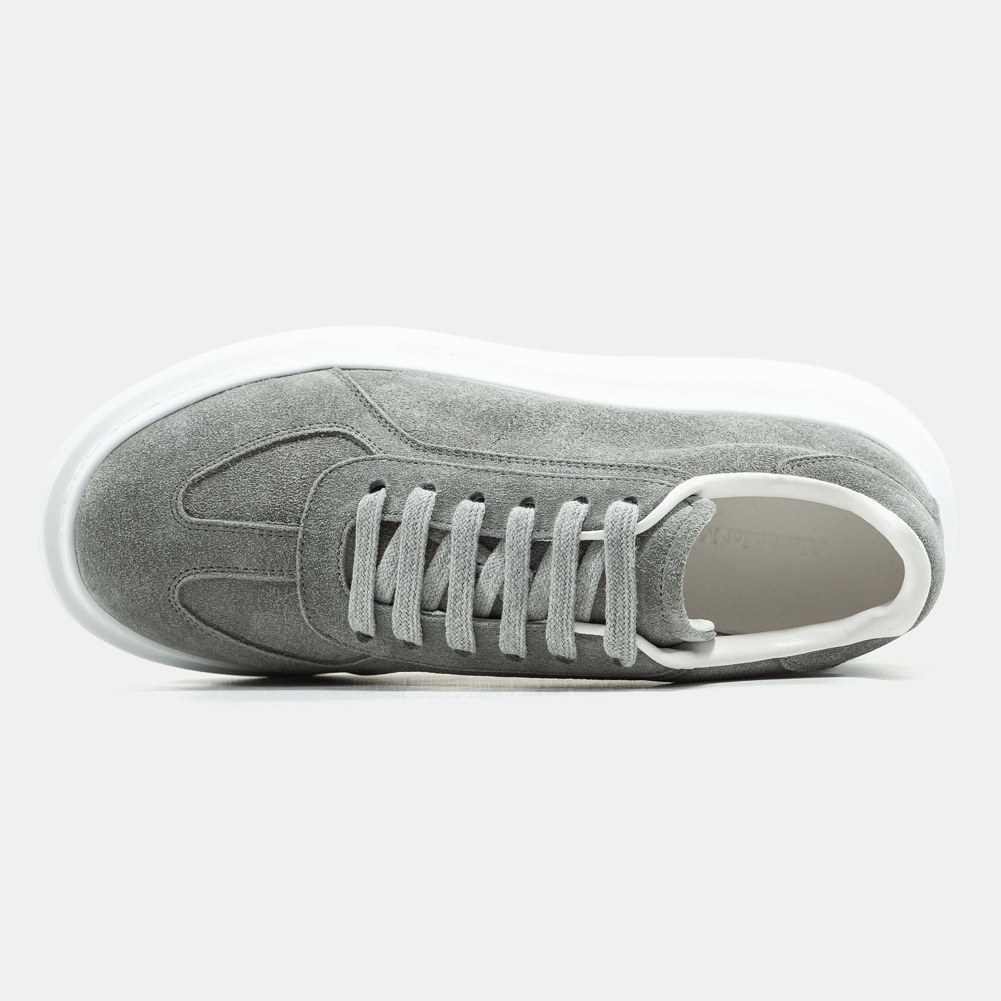 Alexander McQueen Grey White Suede