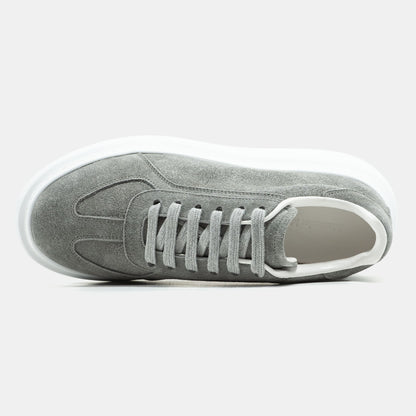 Alexander McQueen Grey White Suede