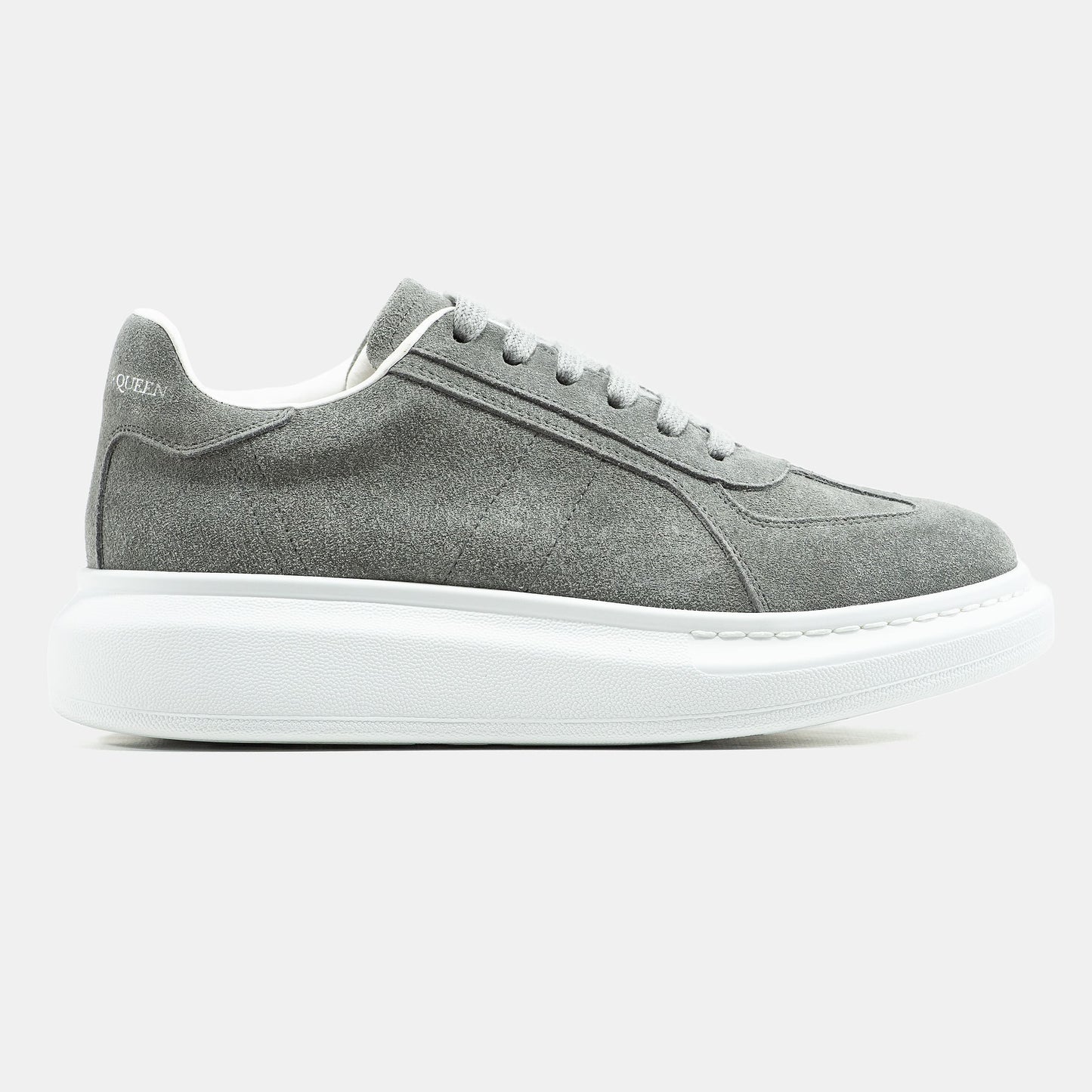 Alexander McQueen Grey White Suede
