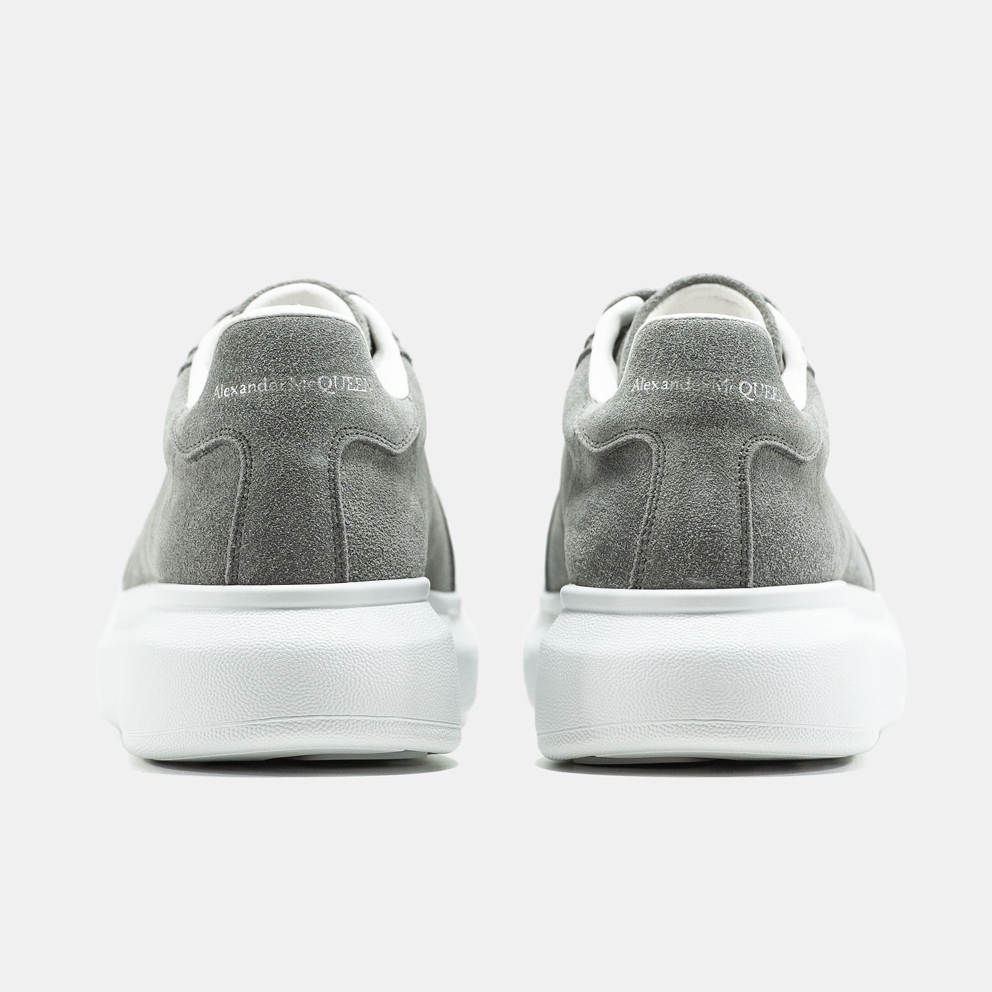 Alexander McQueen Grey White Suede