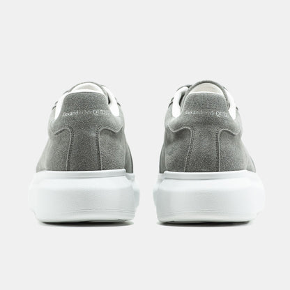 Alexander McQueen Grey White Suede