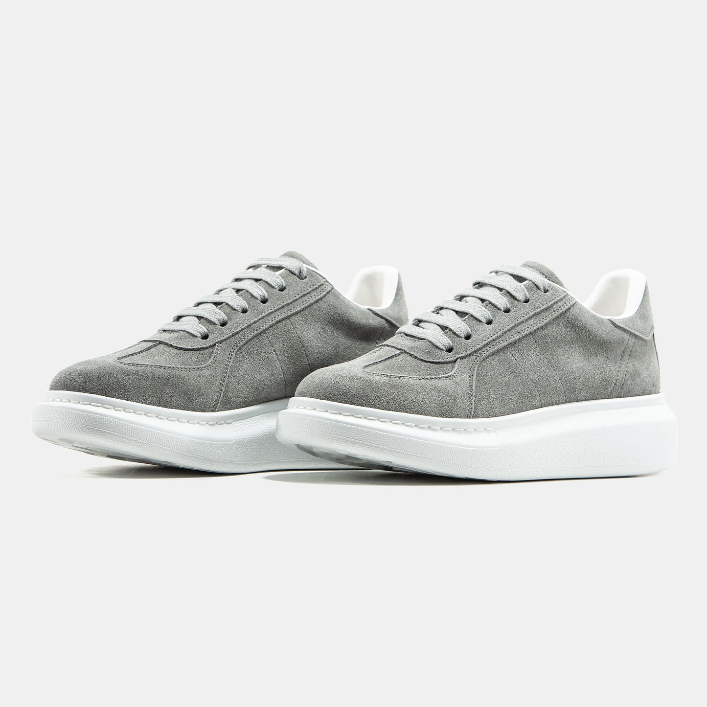 Alexander McQueen Grey White Suede