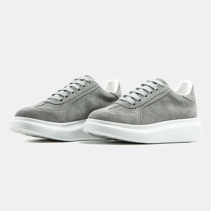 Alexander McQueen Grey White Suede