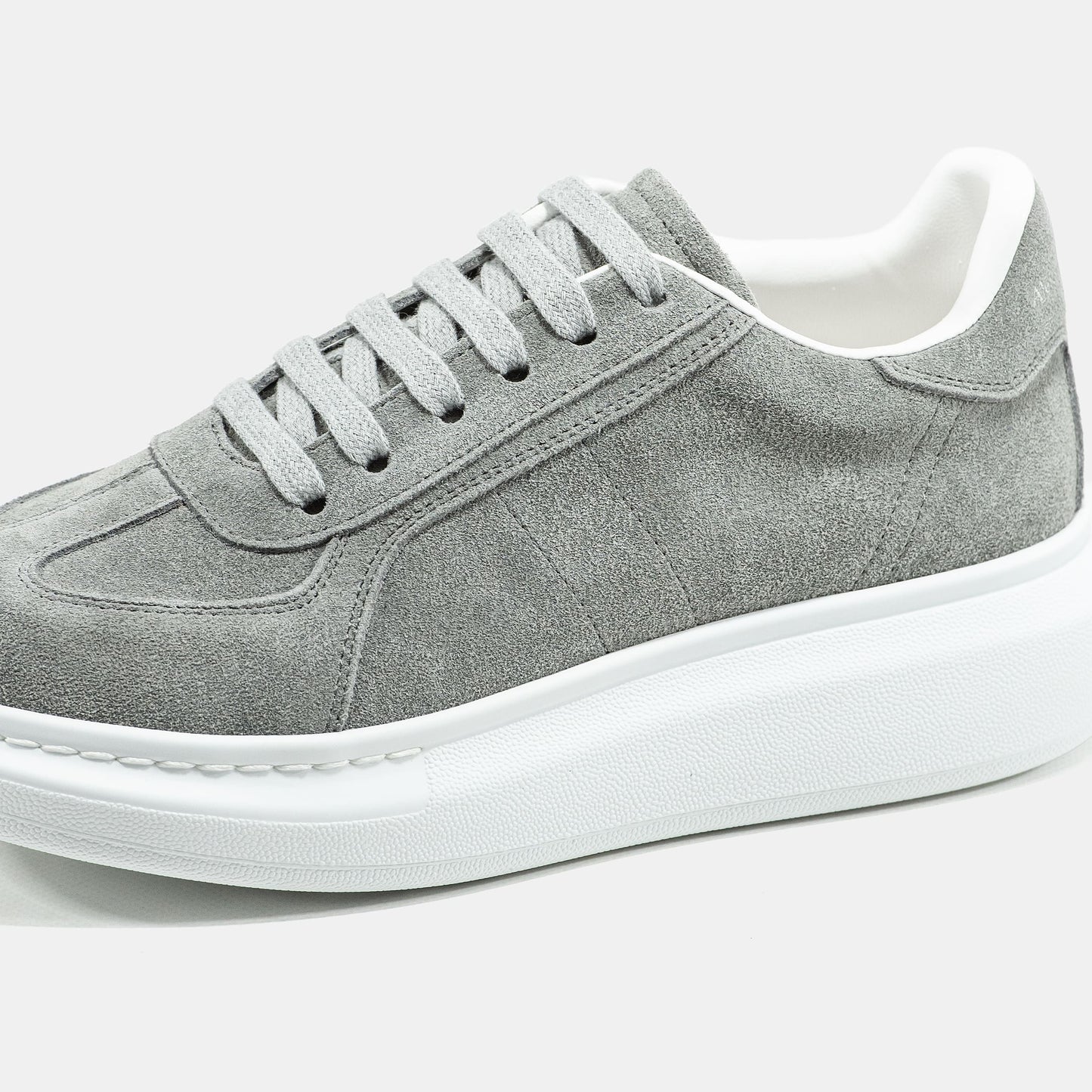 Alexander McQueen Grey White Suede