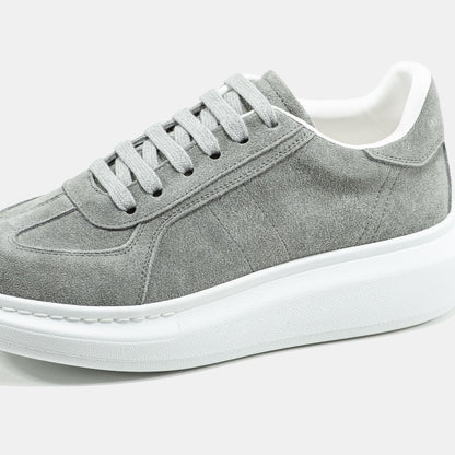 Alexander McQueen Grey White Suede