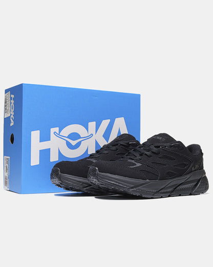 Hoka One One Clifton L Suede Triple Black