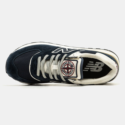 New Balance 574 x Stone Island Black White