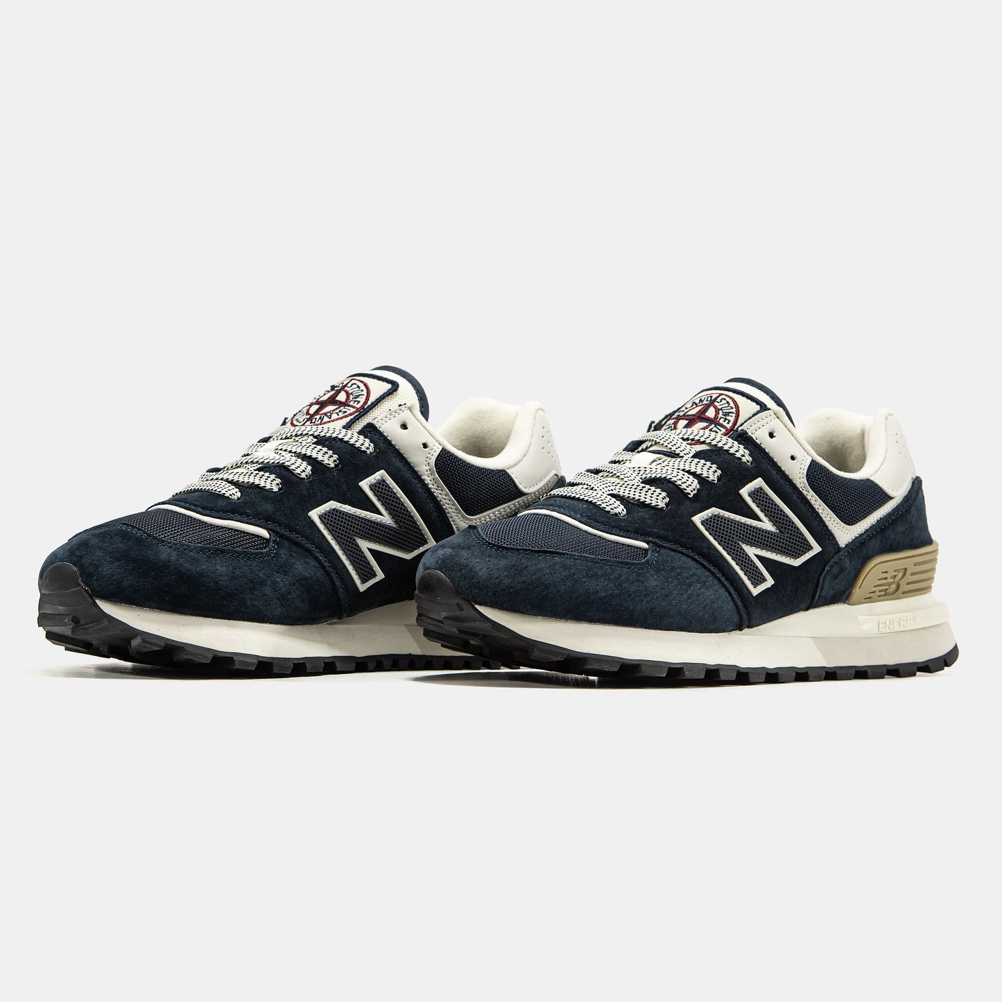 New Balance 574 x Stone Island Black White