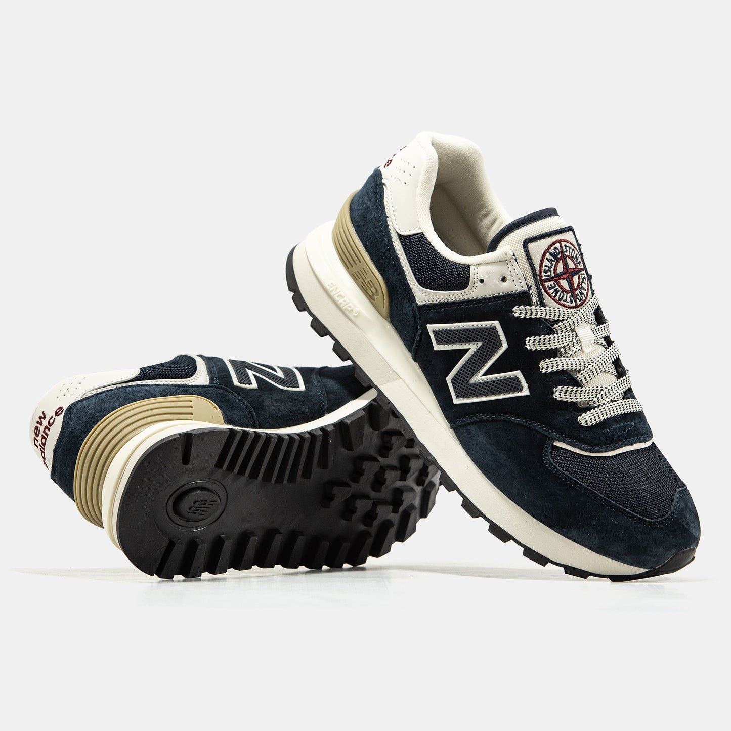 New Balance 574 x Stone Island Black White
