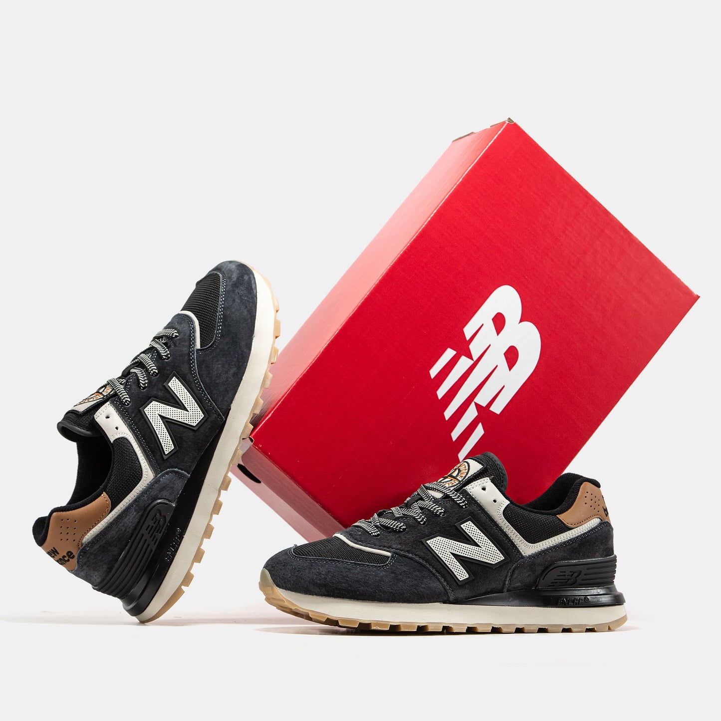 New Balance 574 x Stone Island Black Brown