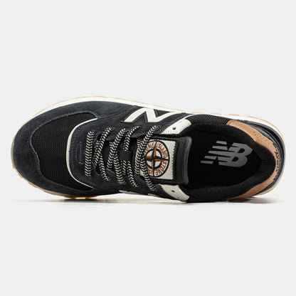New Balance 574 x Stone Island Black Brown
