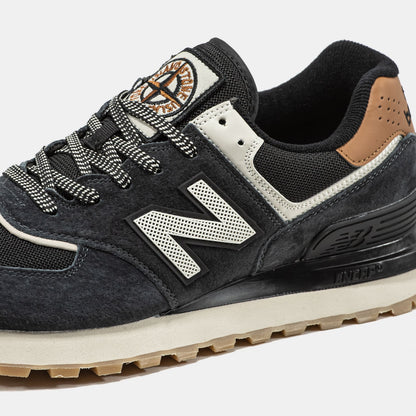 New Balance 574 x Stone Island Black Brown