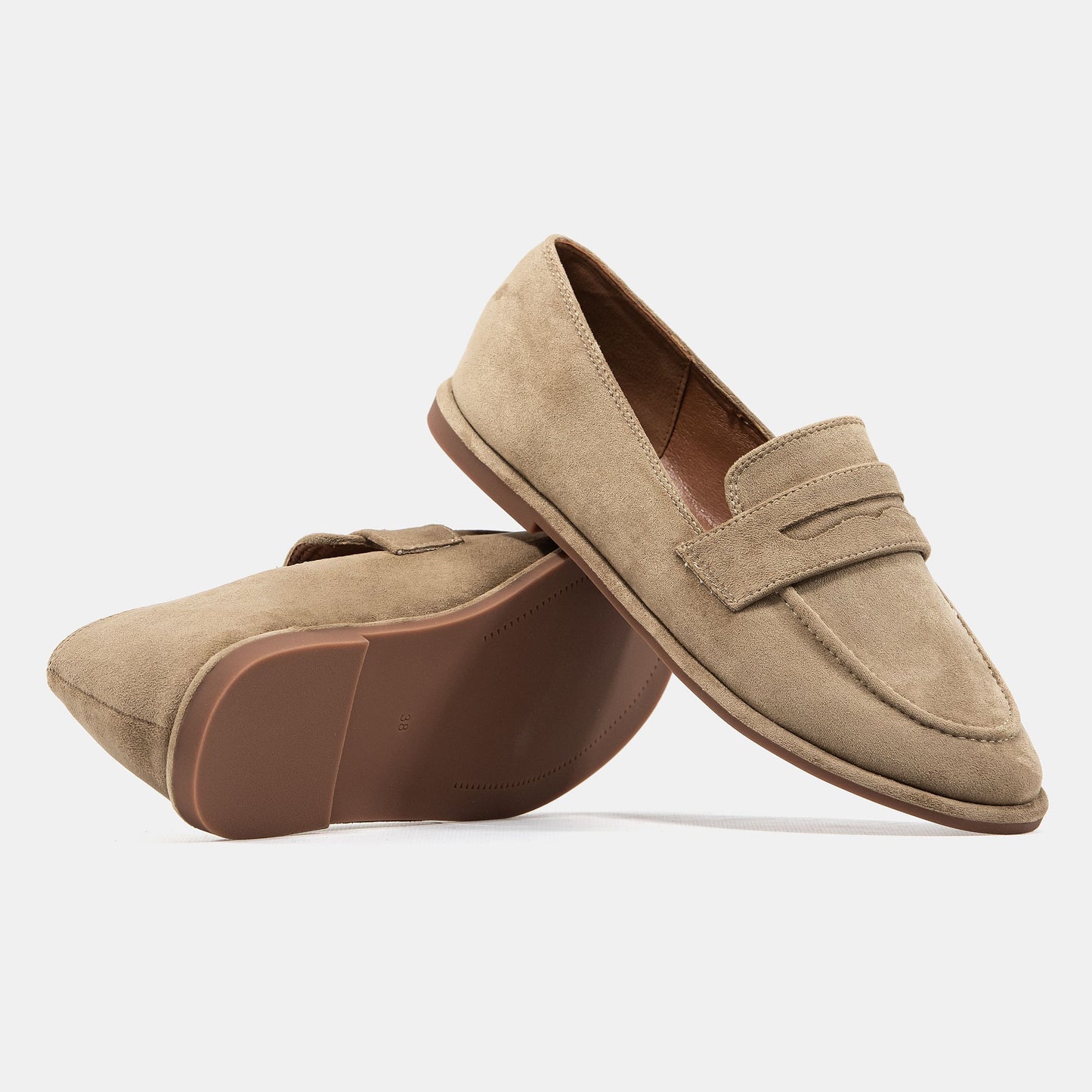No Brand Loafers Sand Suede 2985