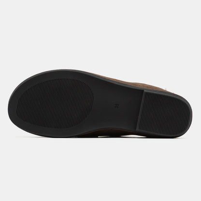 No Brand Sandals Brown Suede 2986