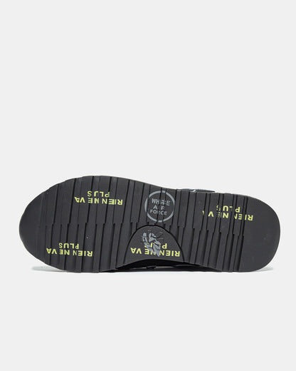 Premiata Mick Black Blue Logo