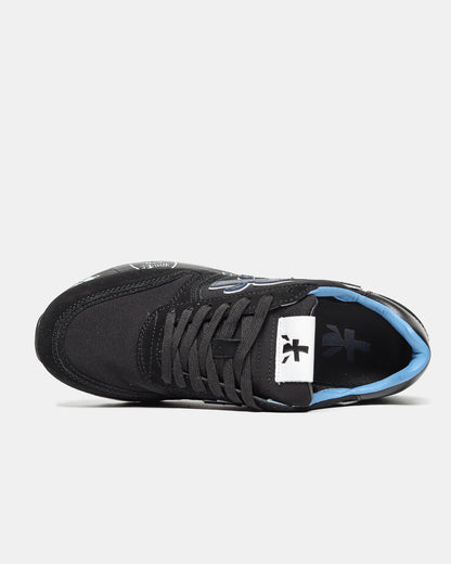 Premiata Mick Black Blue Logo