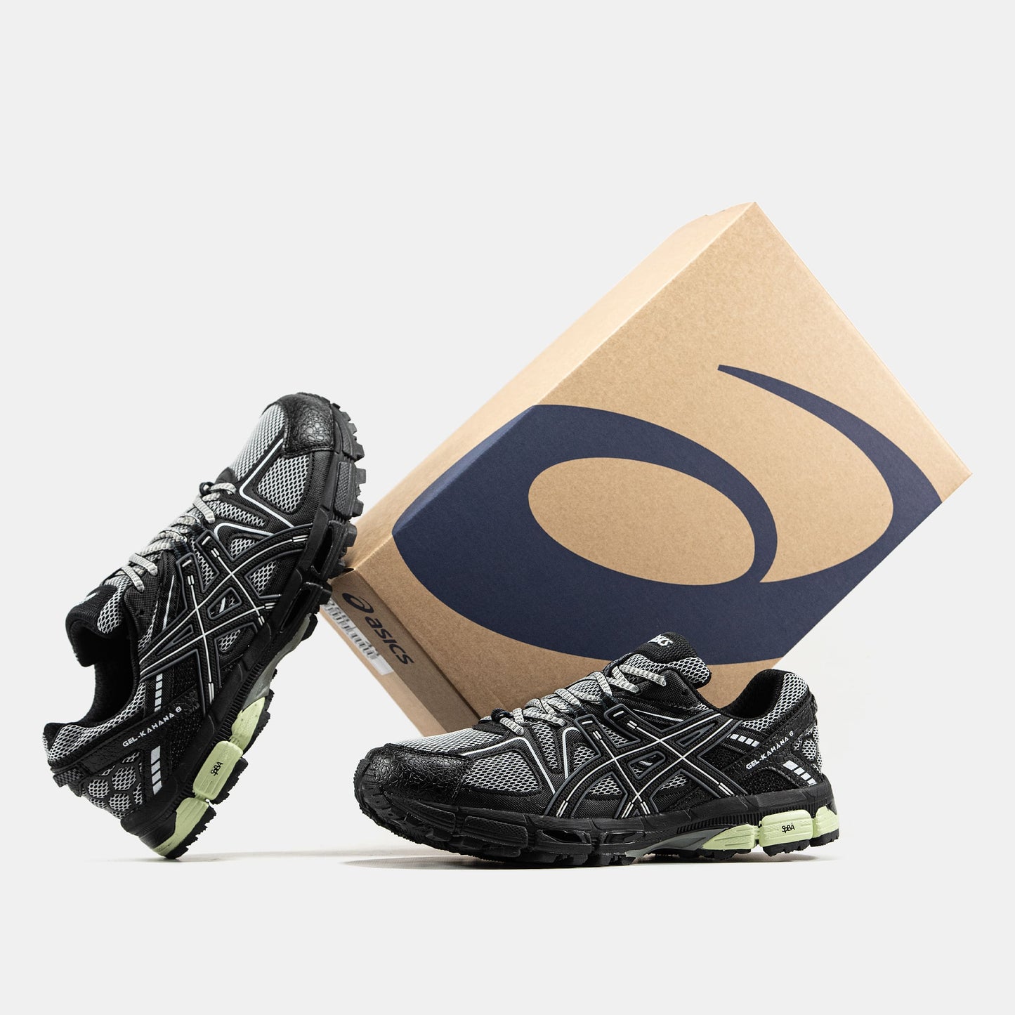 Asics Gel-Kahana 8 Black White Neon