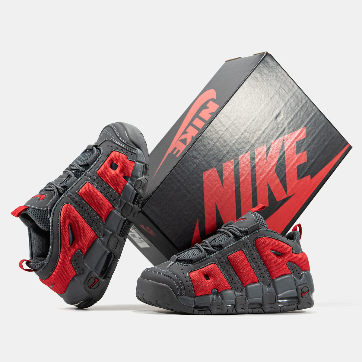 Nike Air More Uptempo Grey Red