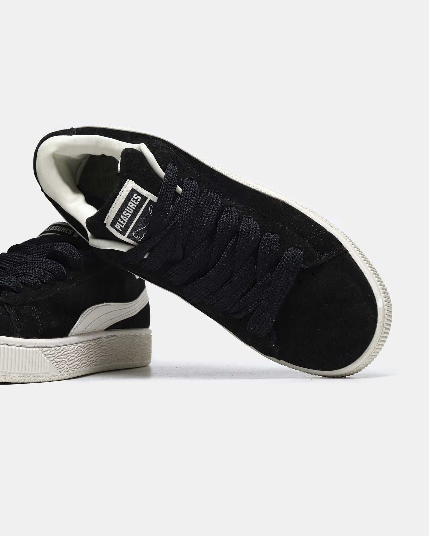 Puma Suede XL x Pleasures Black Frosted Ivory