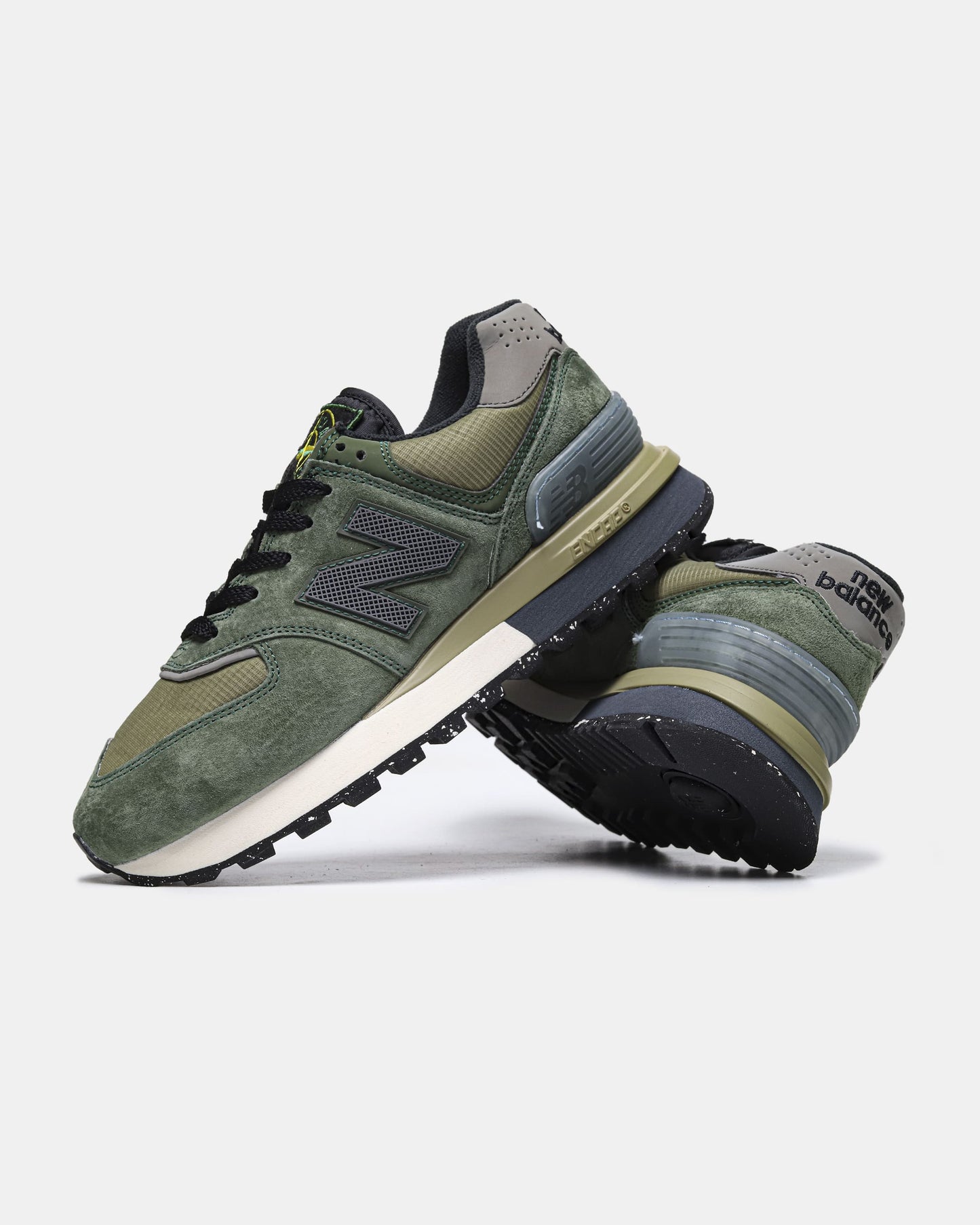 New Balance 574 Legacy x Stone Island Dark Green