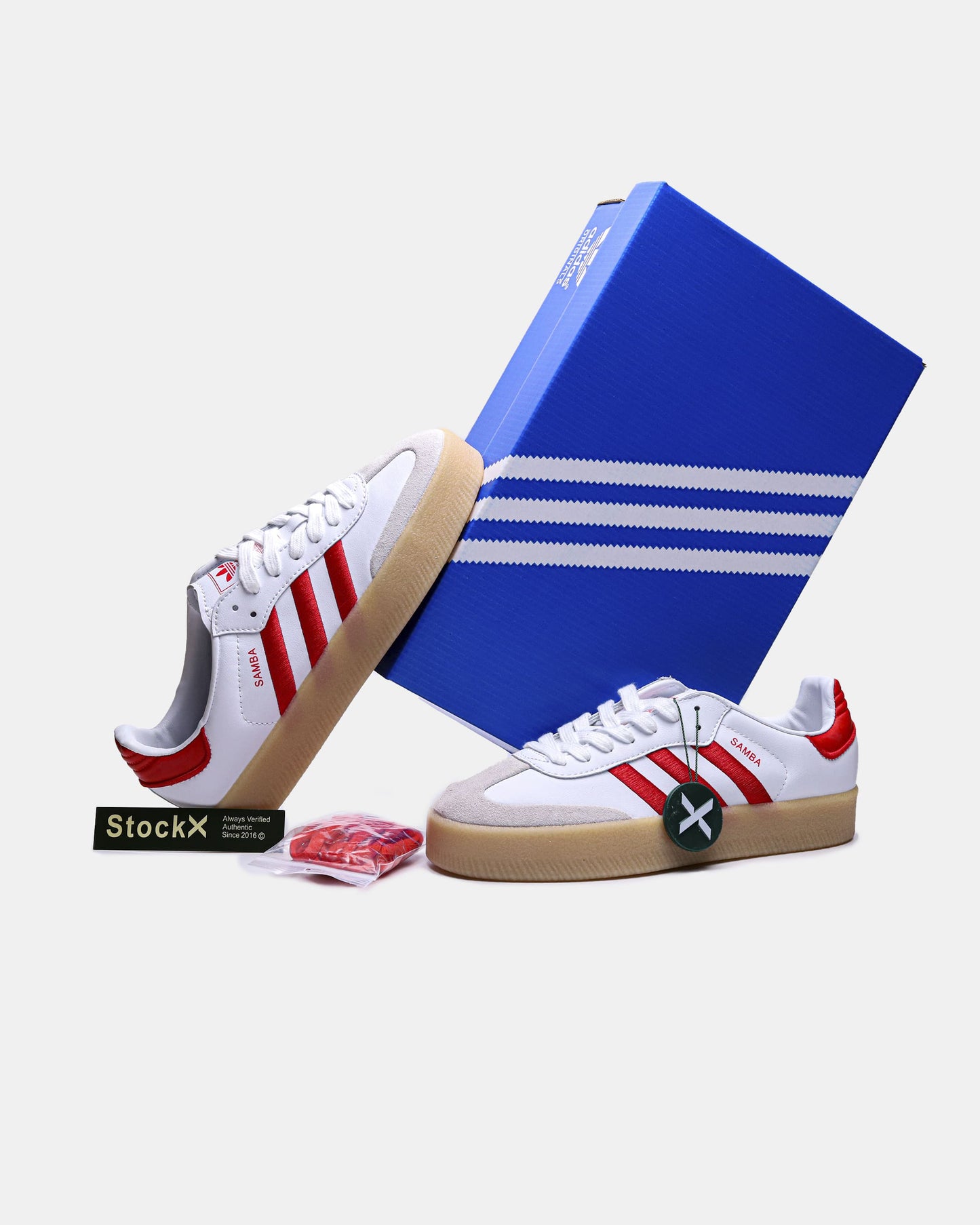 Adidas Samba Platform White Red