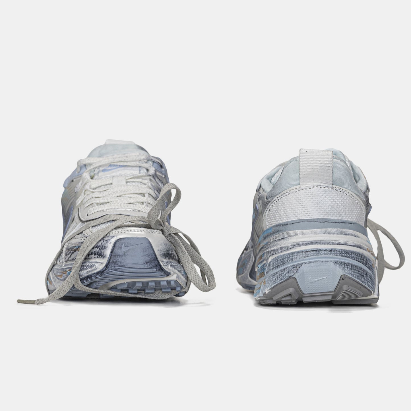 NIke Runtekk V2K White Blue Custom