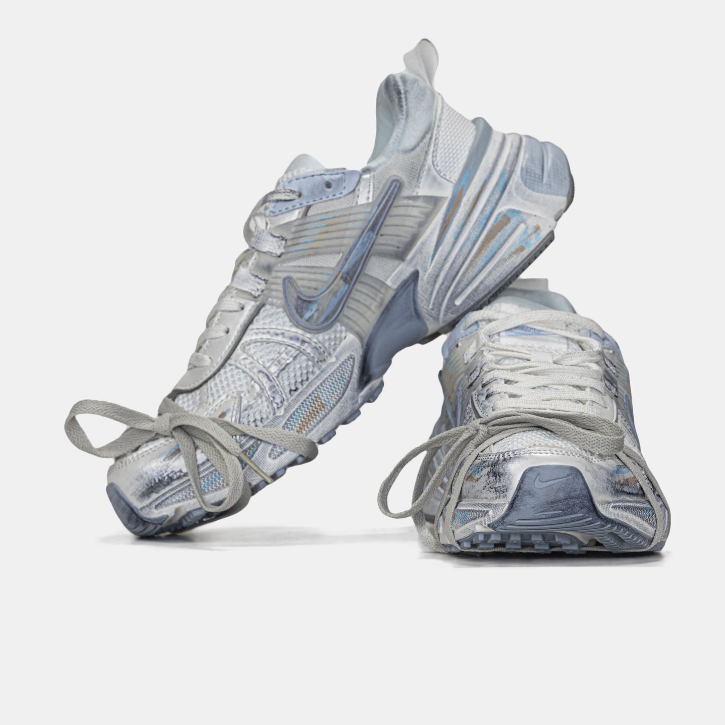 NIke Runtekk V2K White Blue Custom
