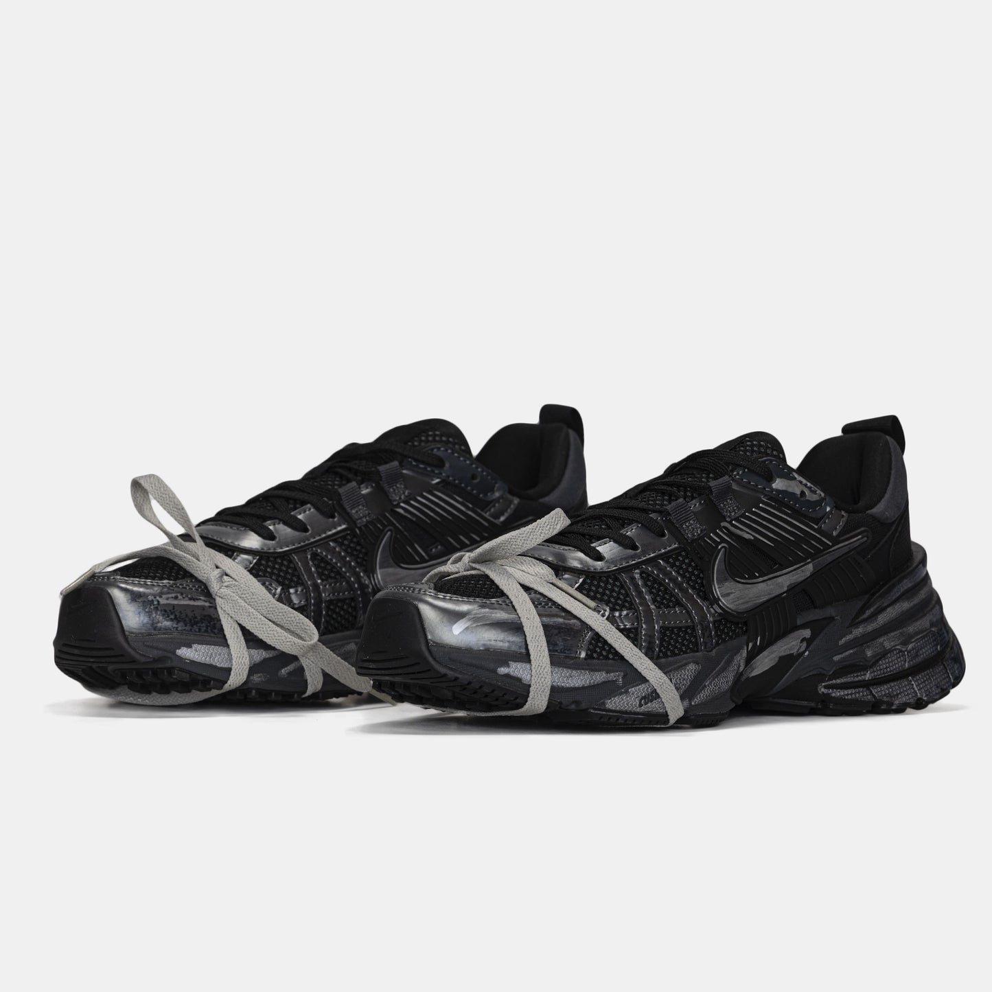 Nike Runntek V2K Black Silver Custom