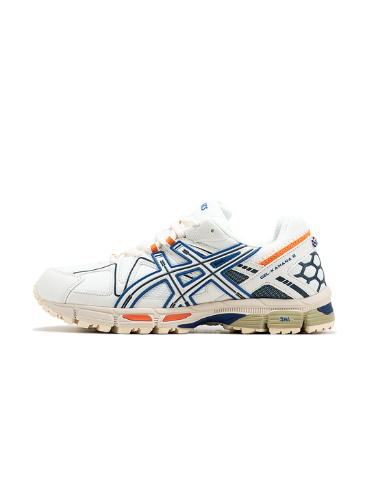 Asics Gel-Kahana 8 White Blue Orange