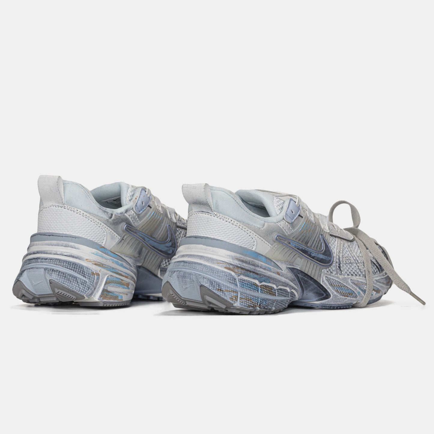 NIke Runtekk V2K White Blue Custom