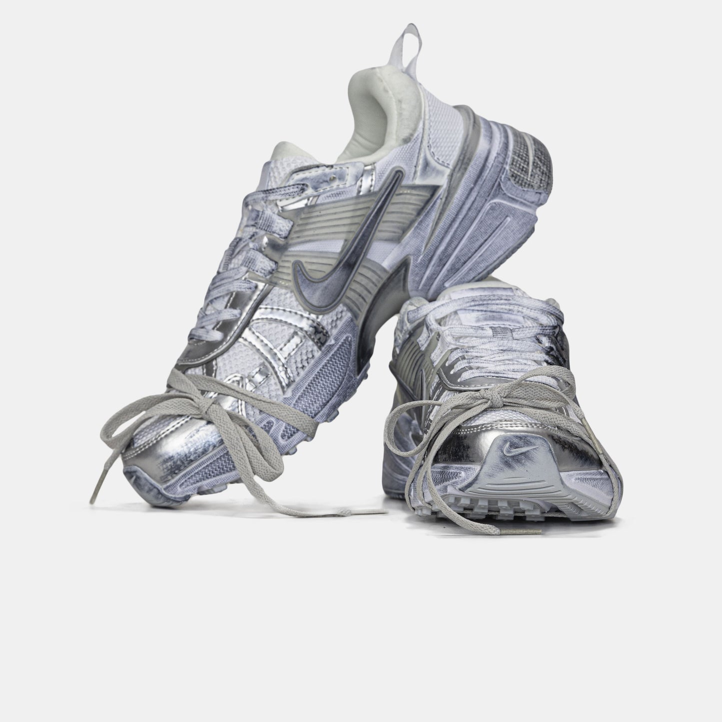 Nike Runntek V2K White Silver Custom