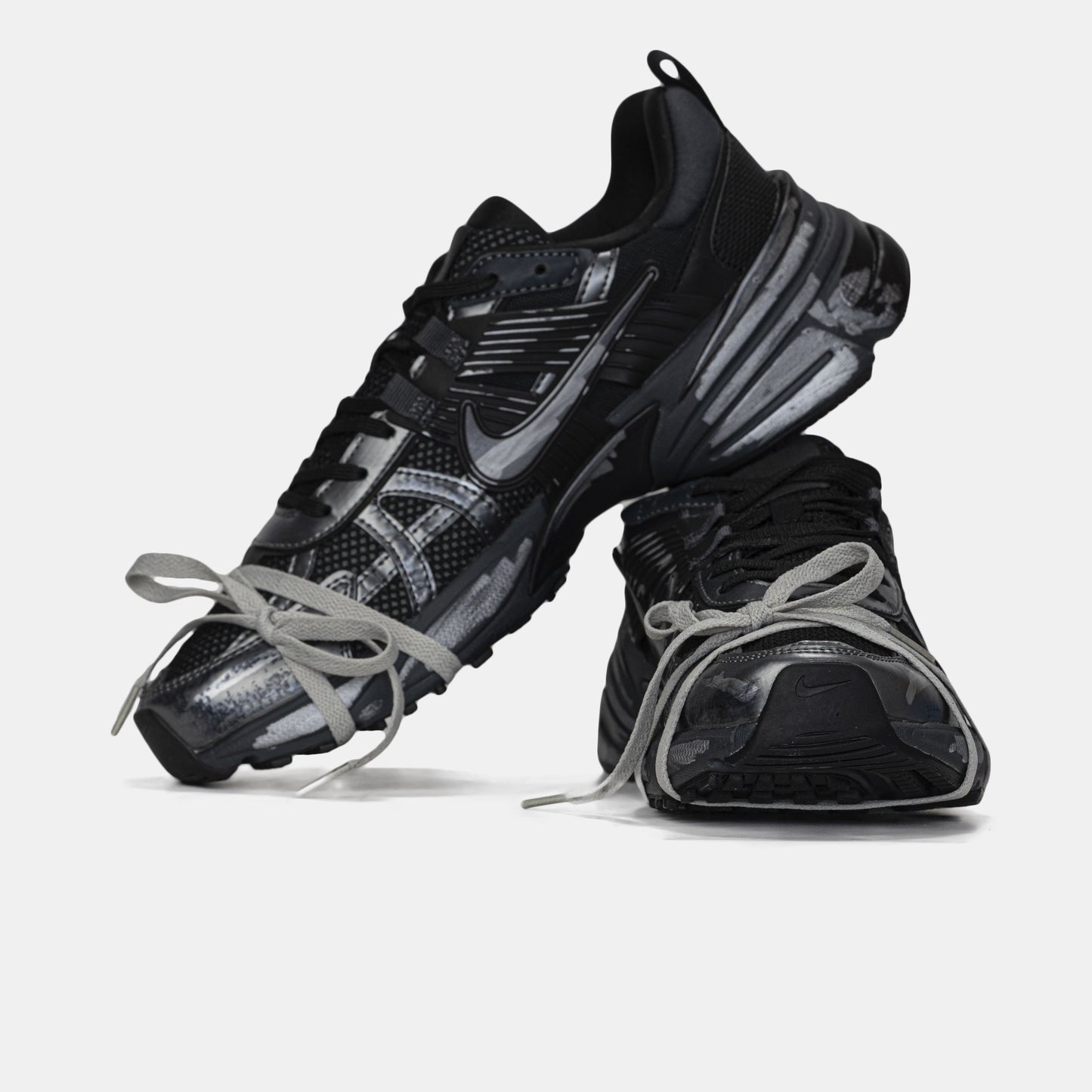 Nike Runntek V2K Black Silver Custom