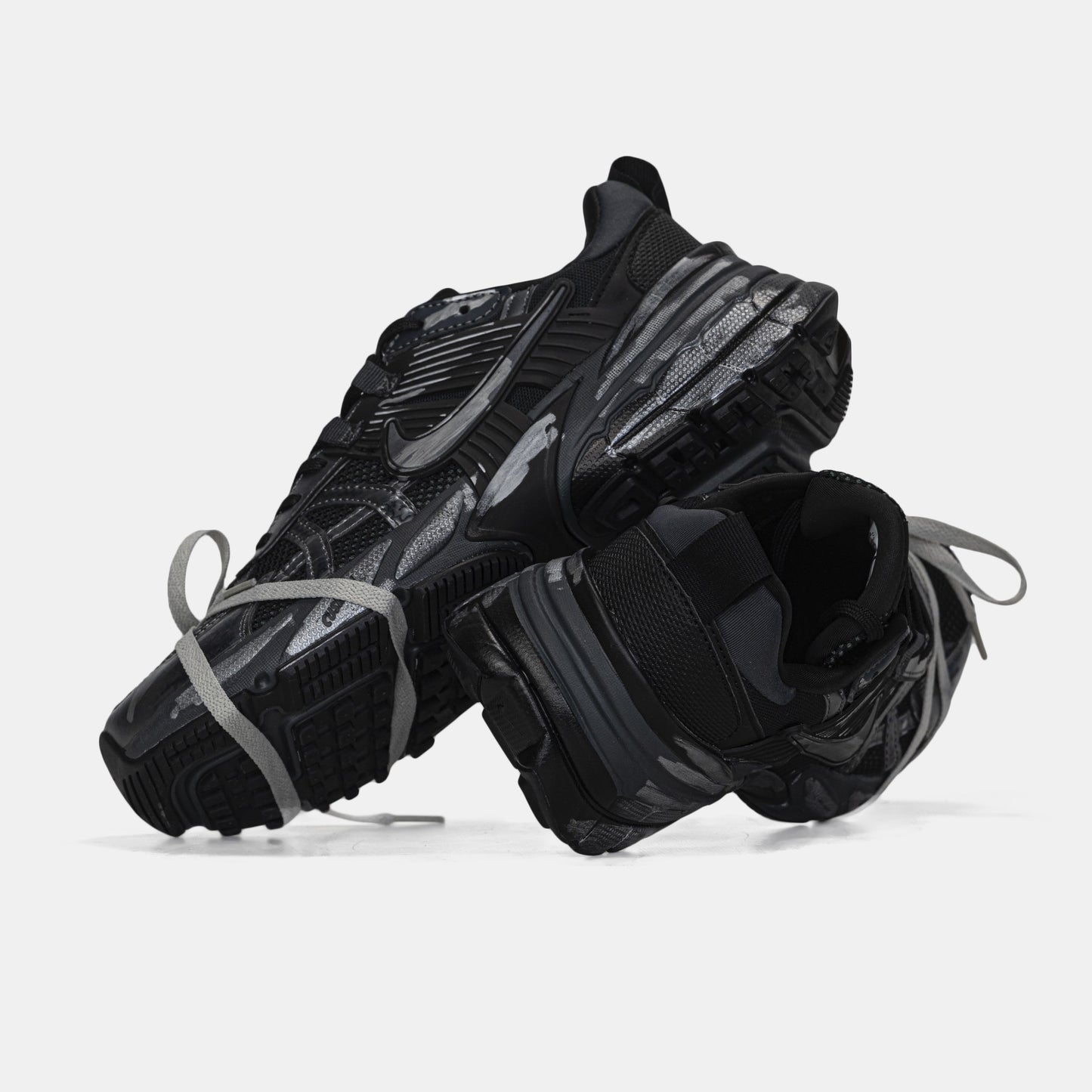 Nike Runntek V2K Black Silver Custom