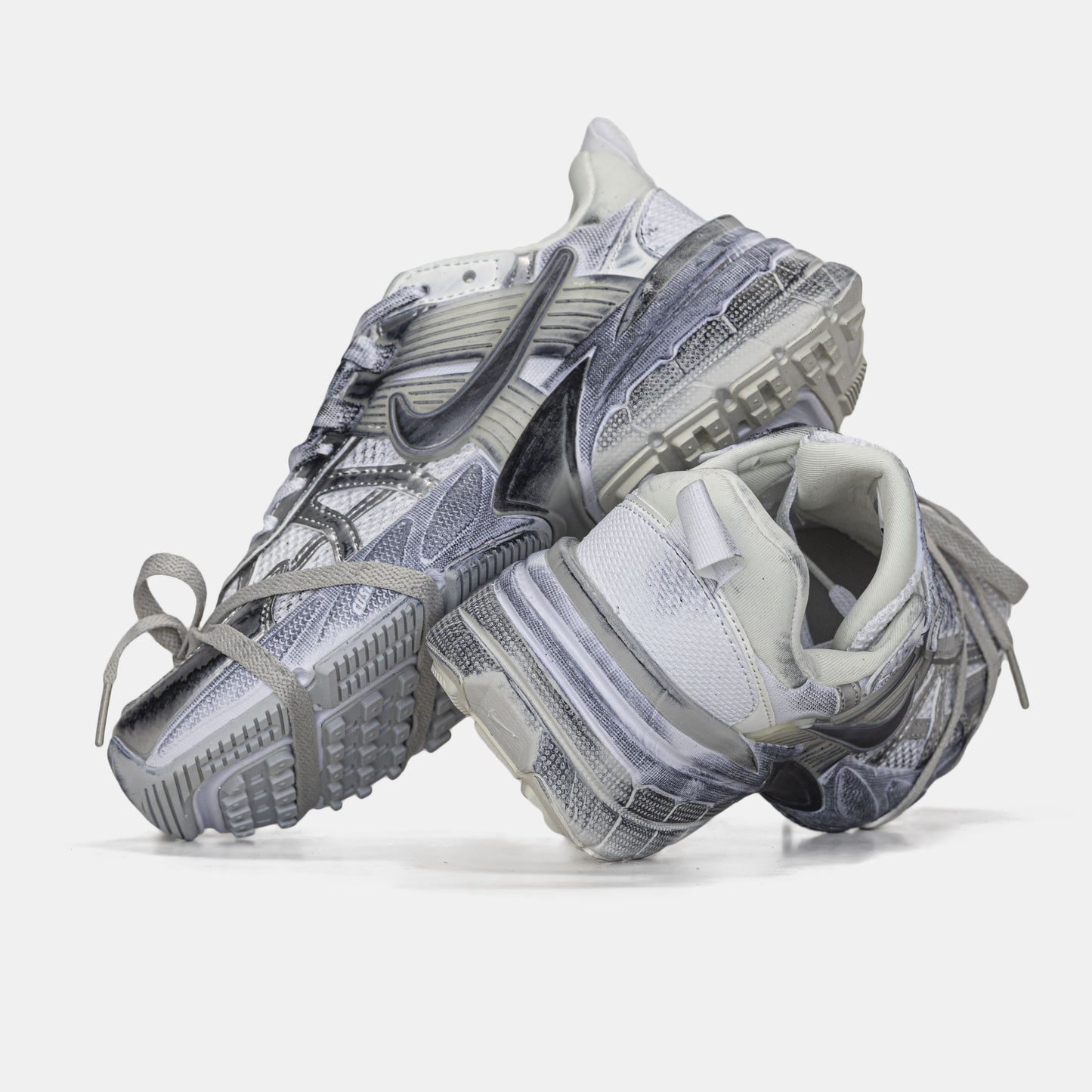 Nike Runntek V2K White Silver Custom