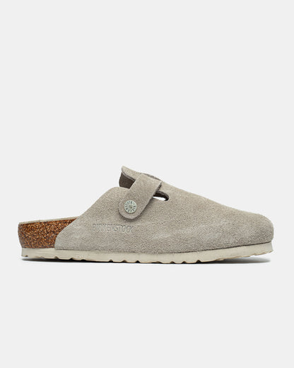 Birkenstock Boston Suede Antique White