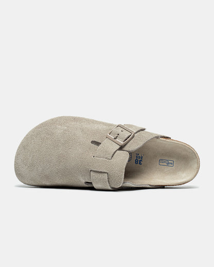 Birkenstock Boston Suede Antique White