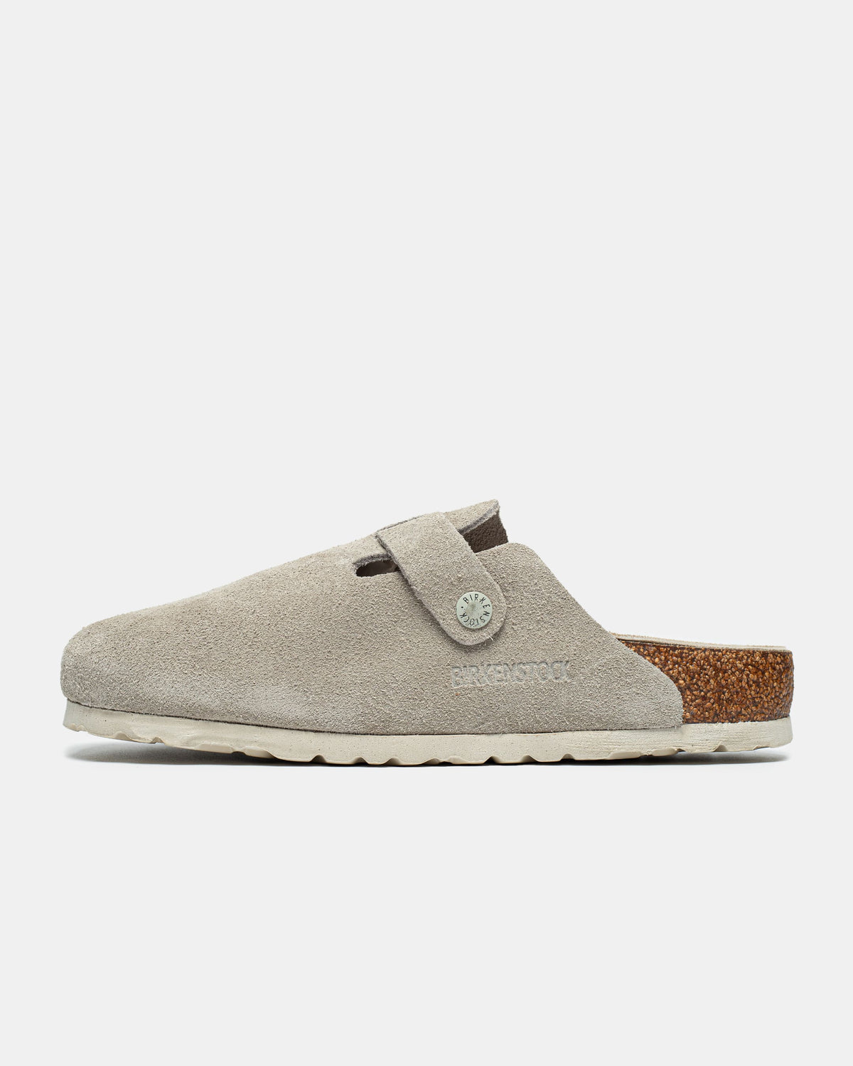 Birkenstock Boston Suede Antique White