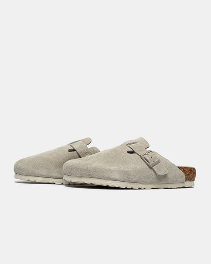 Birkenstock Boston Suede Antique White