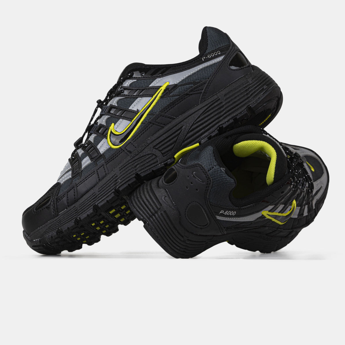 Nike P-6000 Black White Yelllow