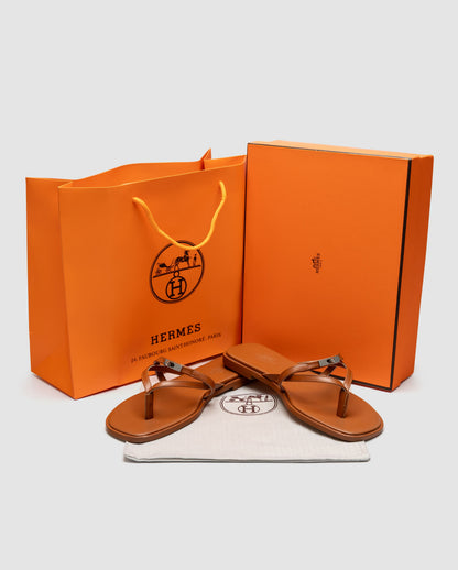 Hermes Miss Sandal Brown