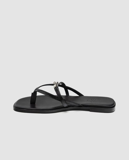 Hermes Miss Sandal Black