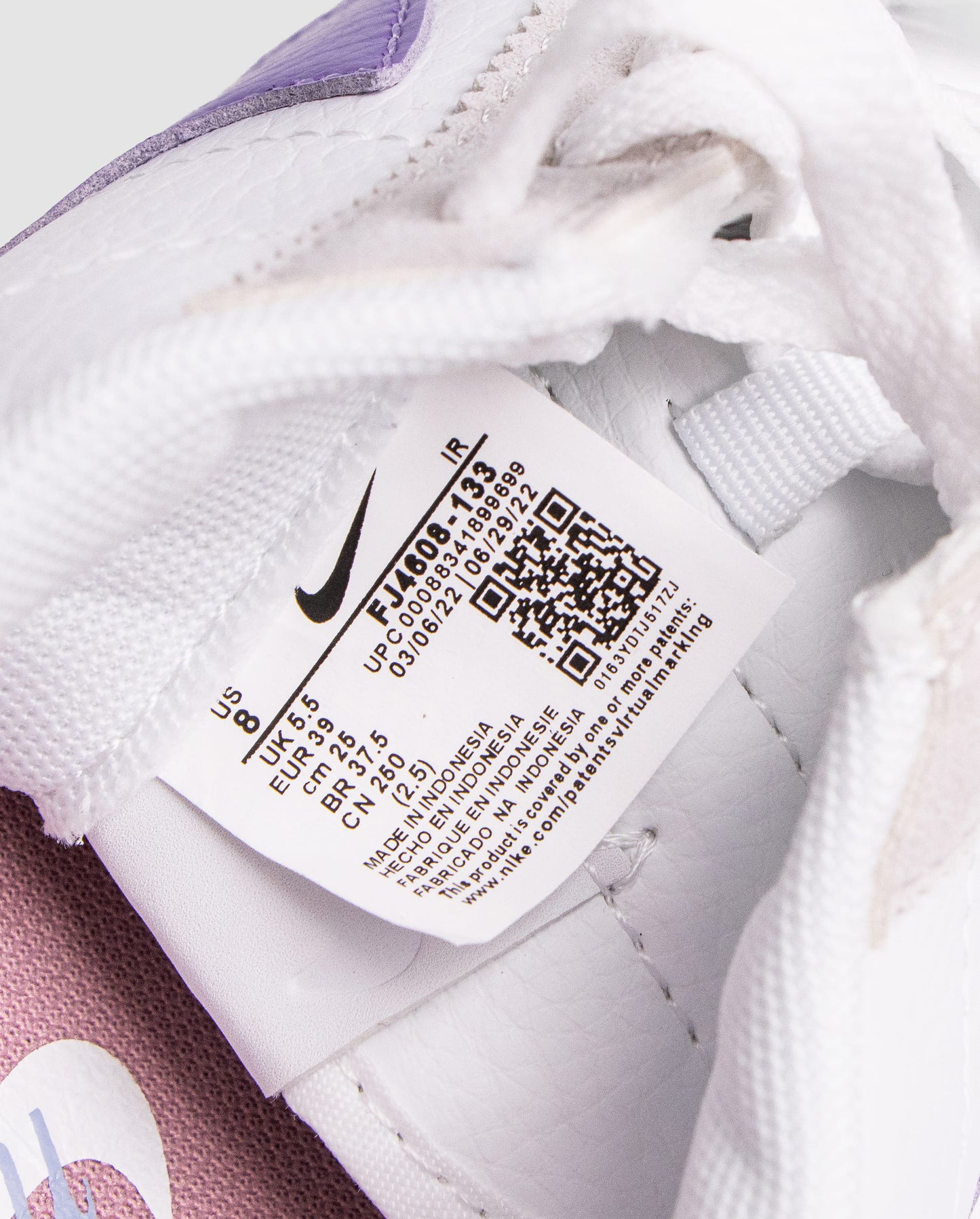 Nike Cortez White Purple