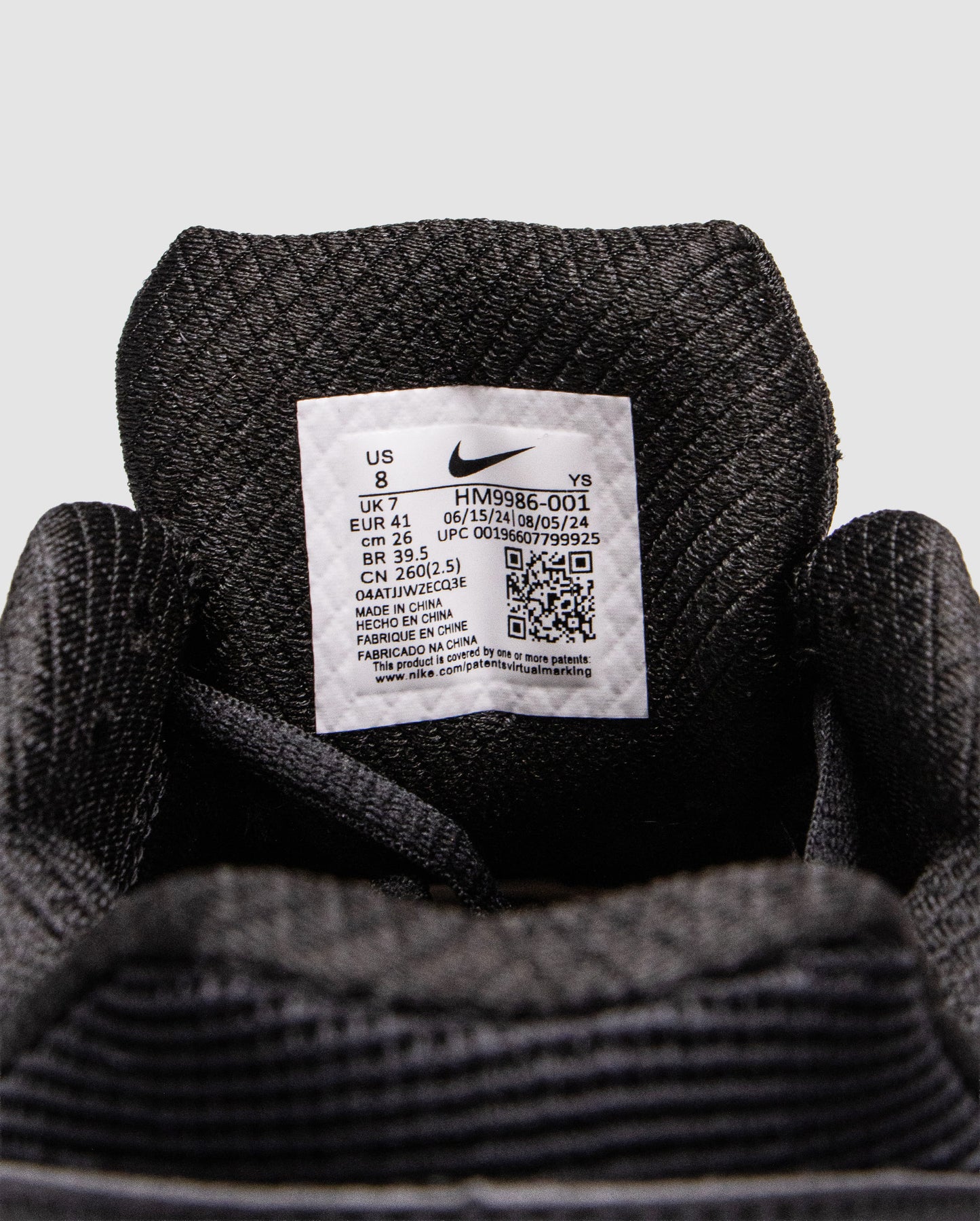 Nike Vomero 5 Black White Logo