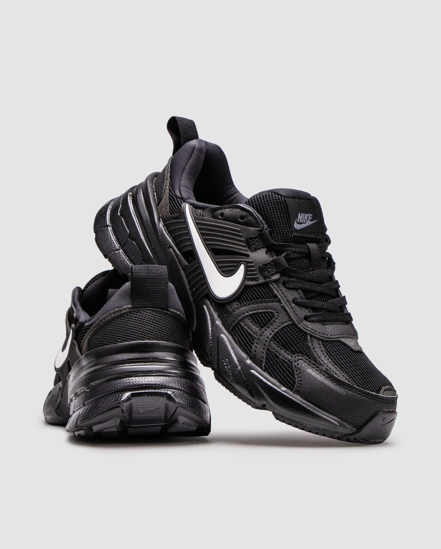 Nike V2K Runtekk Black White Logo